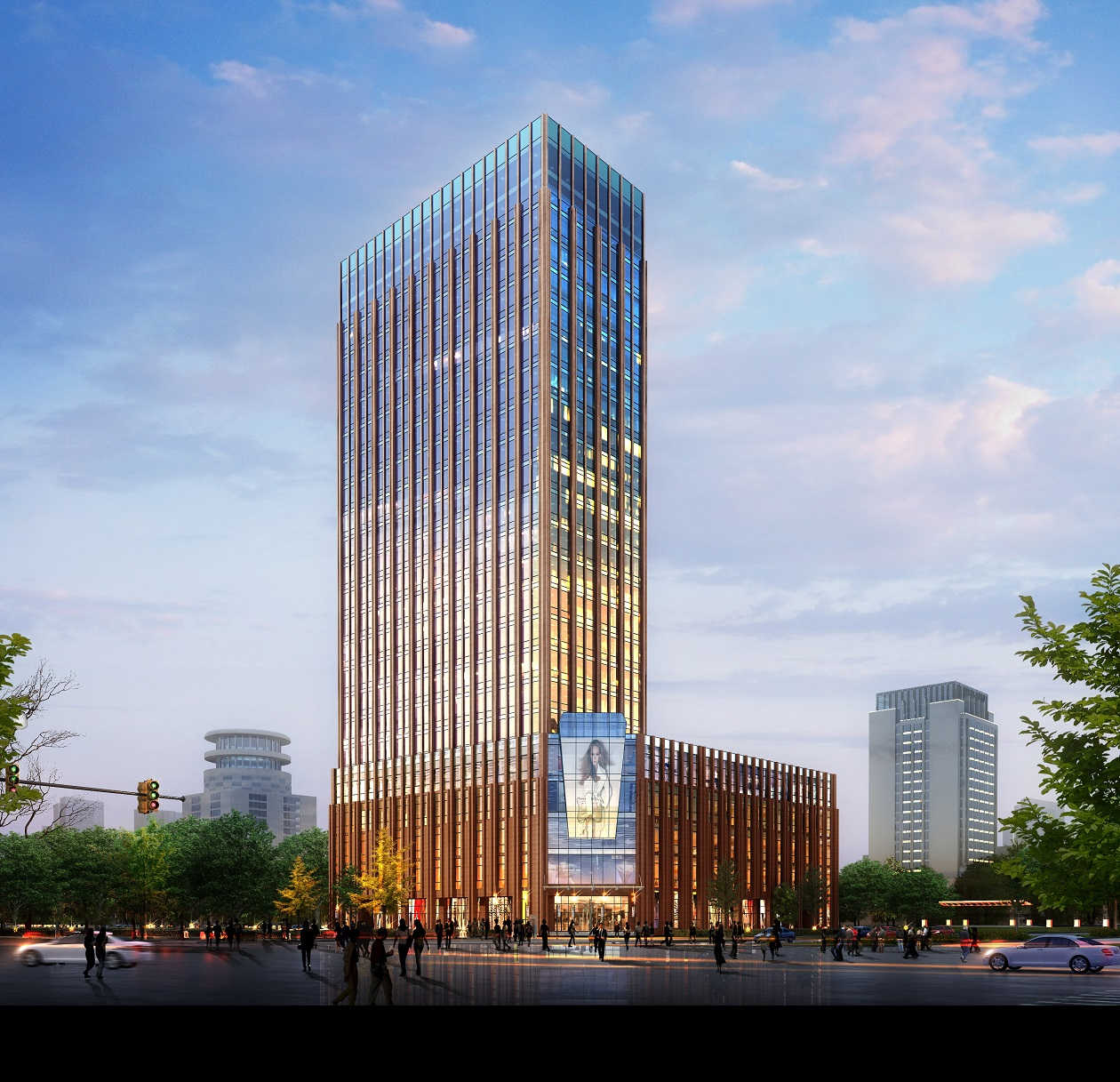 隴南市金鵬宇 財富中心幕墻工程